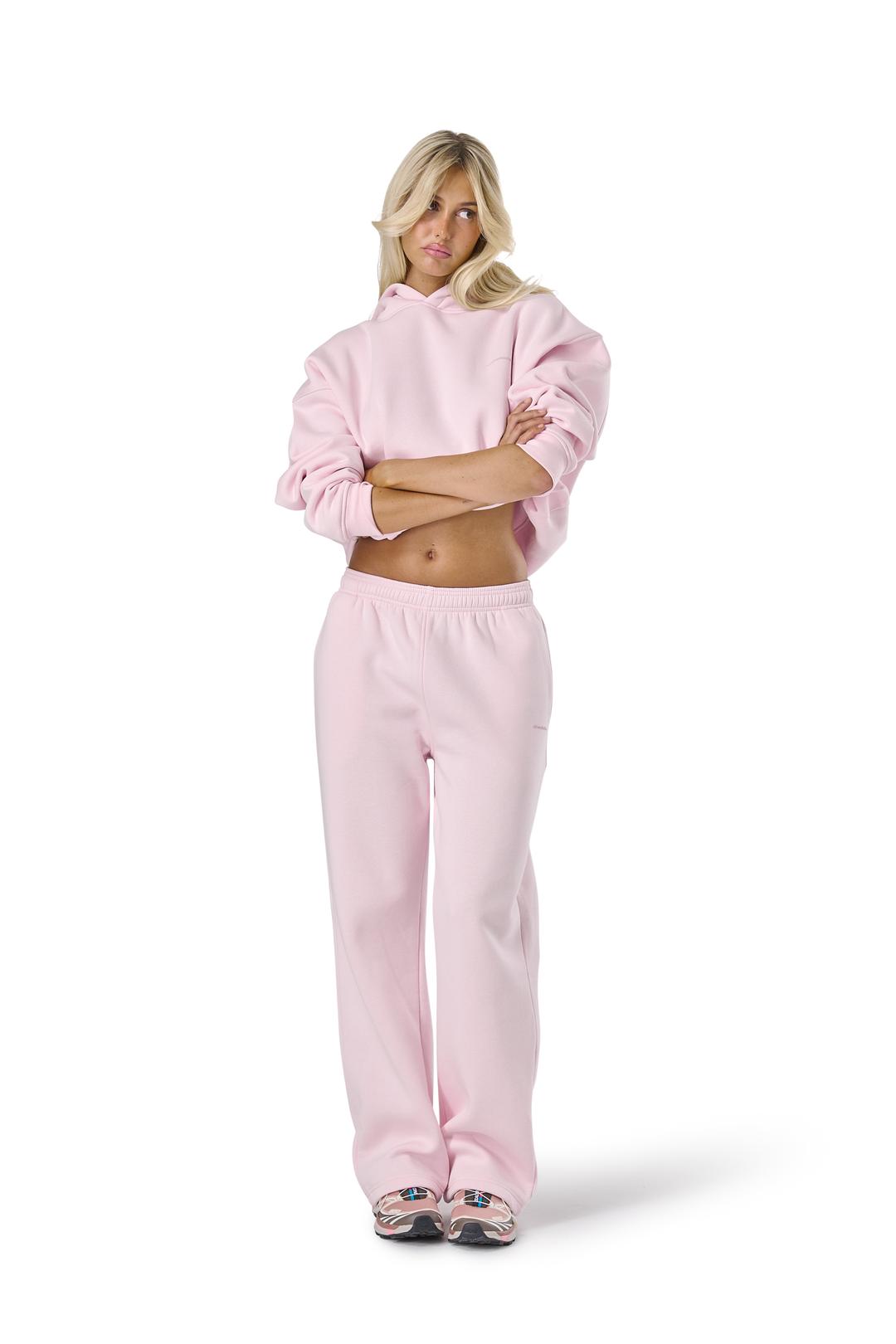 Trademark Wide Leg Sweatpants in Bunny - Petite / 2XS