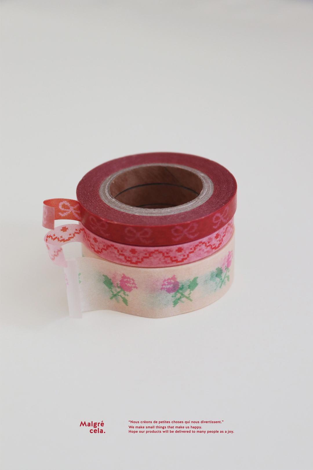 Masking tape Set - Stitch rose