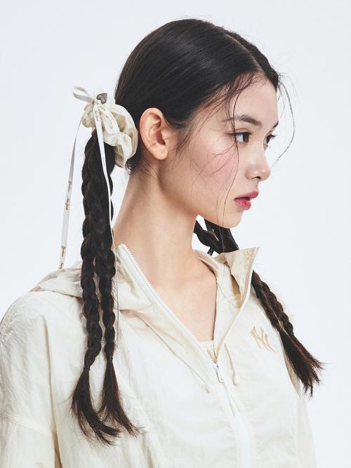 리본 스트랩 스크런치 스몰 NY (Cream)