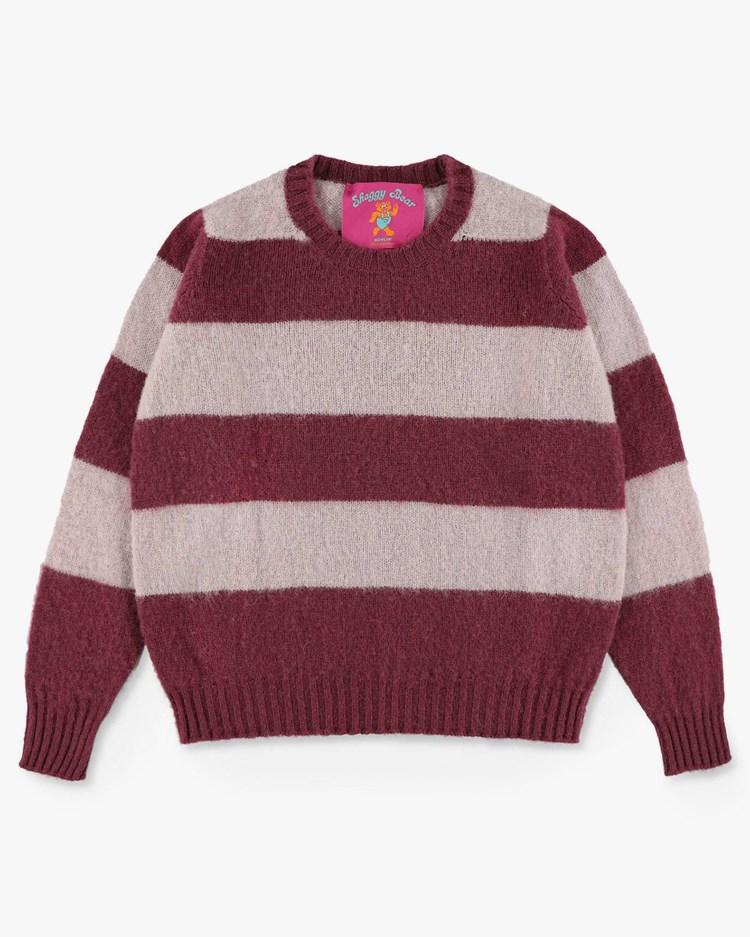 Shaggy Bear Chunky Stripes Sweater Tropical