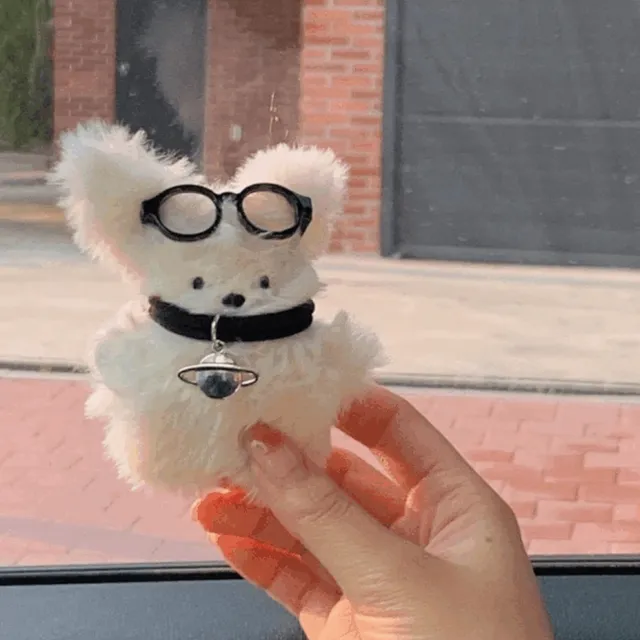 몽총이인형 인형키링 뽀글이 강아지키링 가방참 가방장식 가방키링 안경