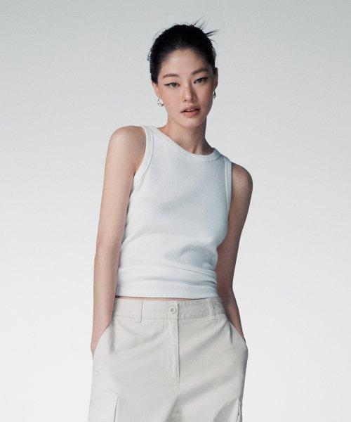우먼즈 에센셜 탱크 탑 [화이트]