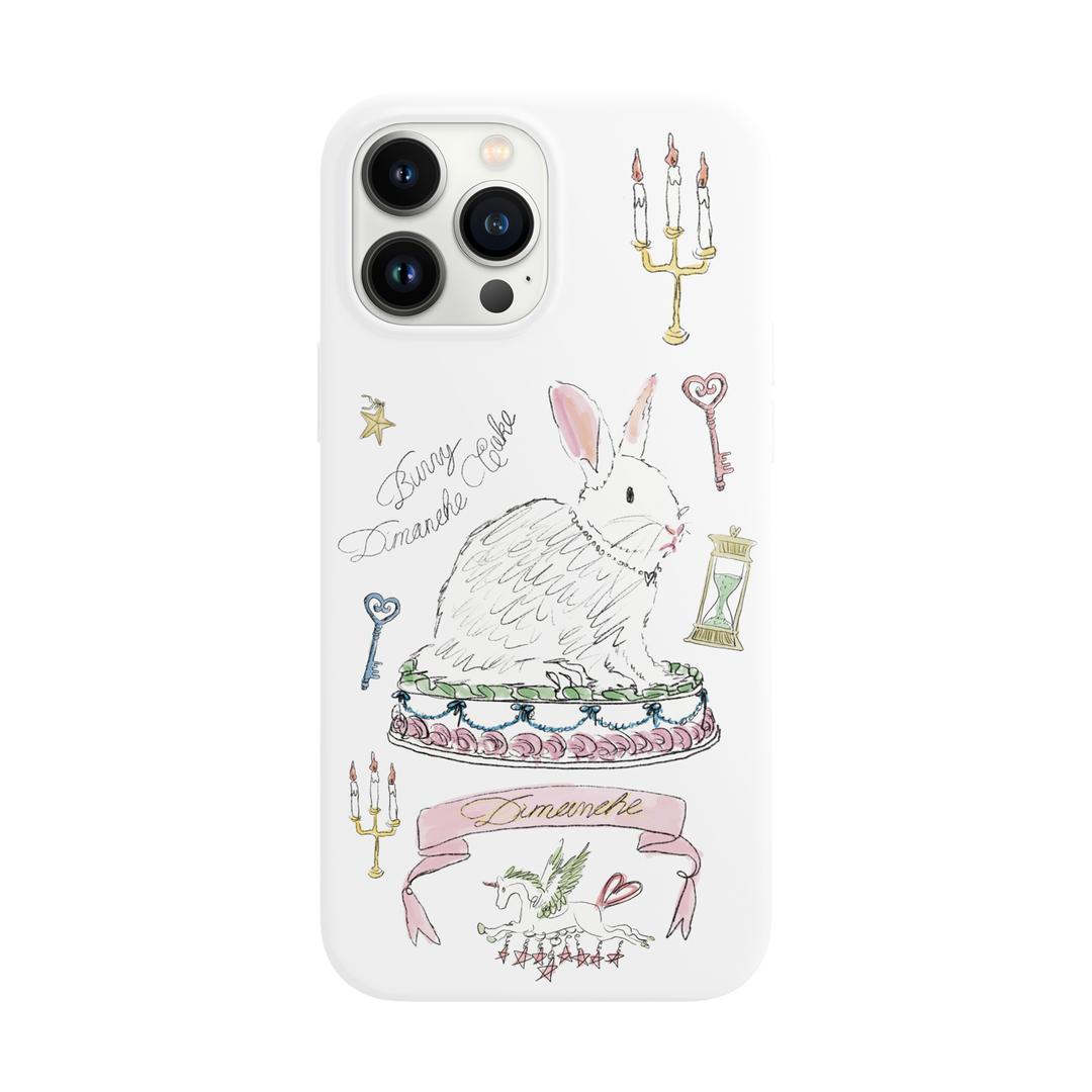 WHITE BUNNY CAKE CASE