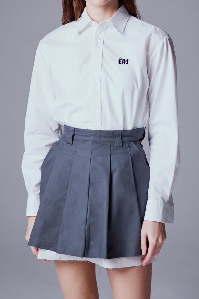 미세키서울 Waist pocket bag midi skirt LIGHT GREY - 위시버킷