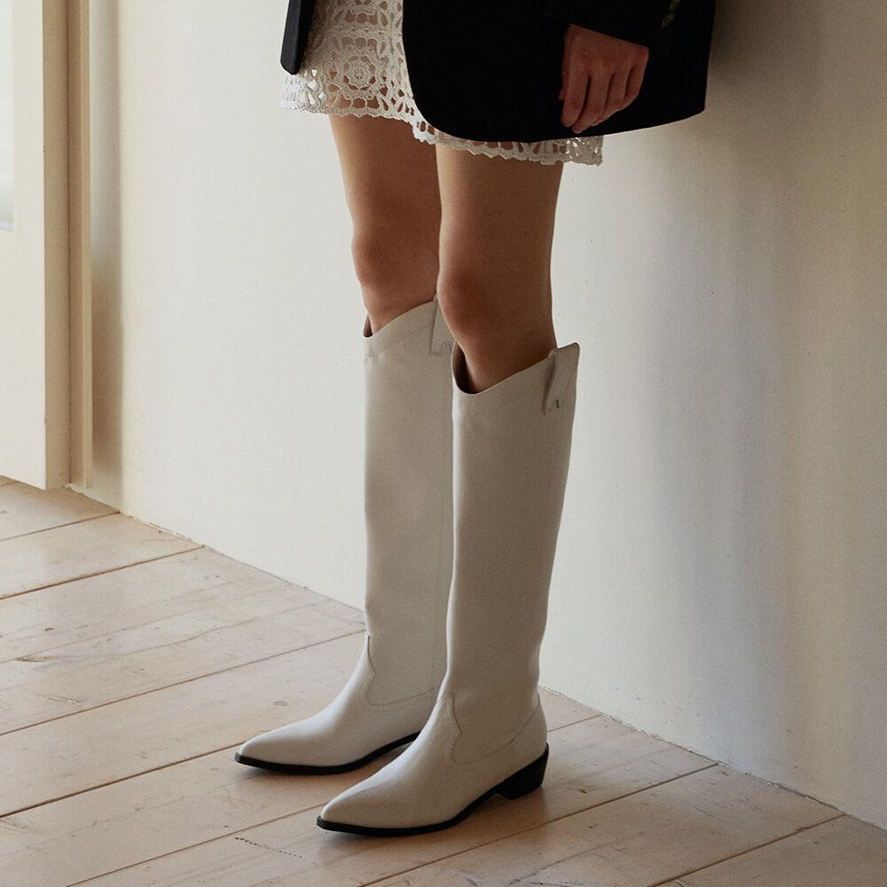 DORIS Western long boots - 3color 4cm 웨스턴 롱부츠
