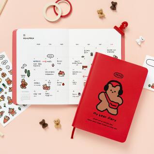2024  마이베어 다이어리 레드 (04012616)
