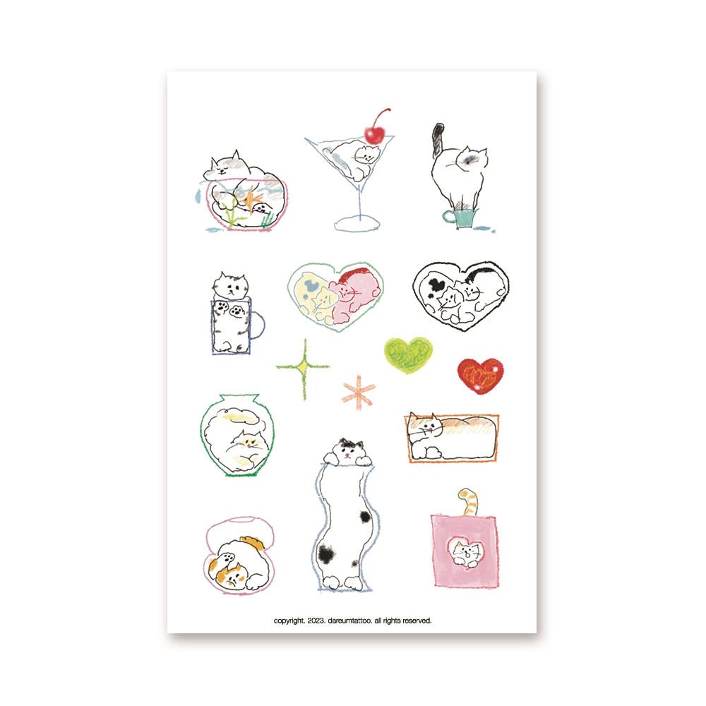 drawing tattoo sticker 10 / 다름타투 습식 타투스티커