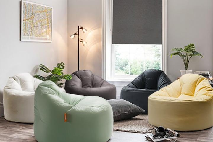 대형 블루밍 B807 스웨이드 빈백 소파 12colors