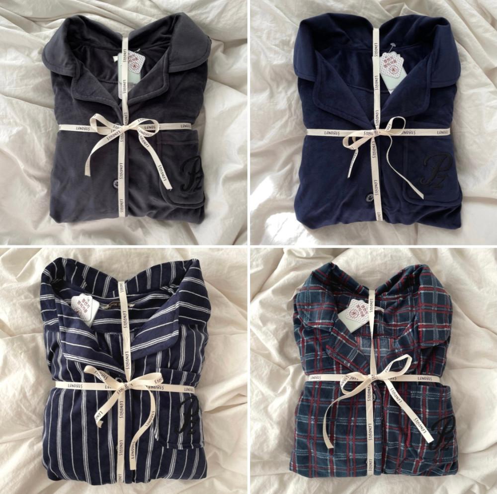 (정전기방지) 5종 극세사 수면 커플 잠옷