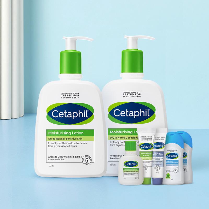 세타필 모이스춰라이징 민감피부 고보습 로션 473ml 2개(+미니어처 4종)