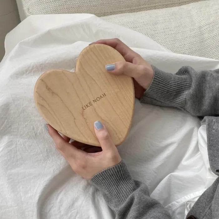 Wood Heart Box