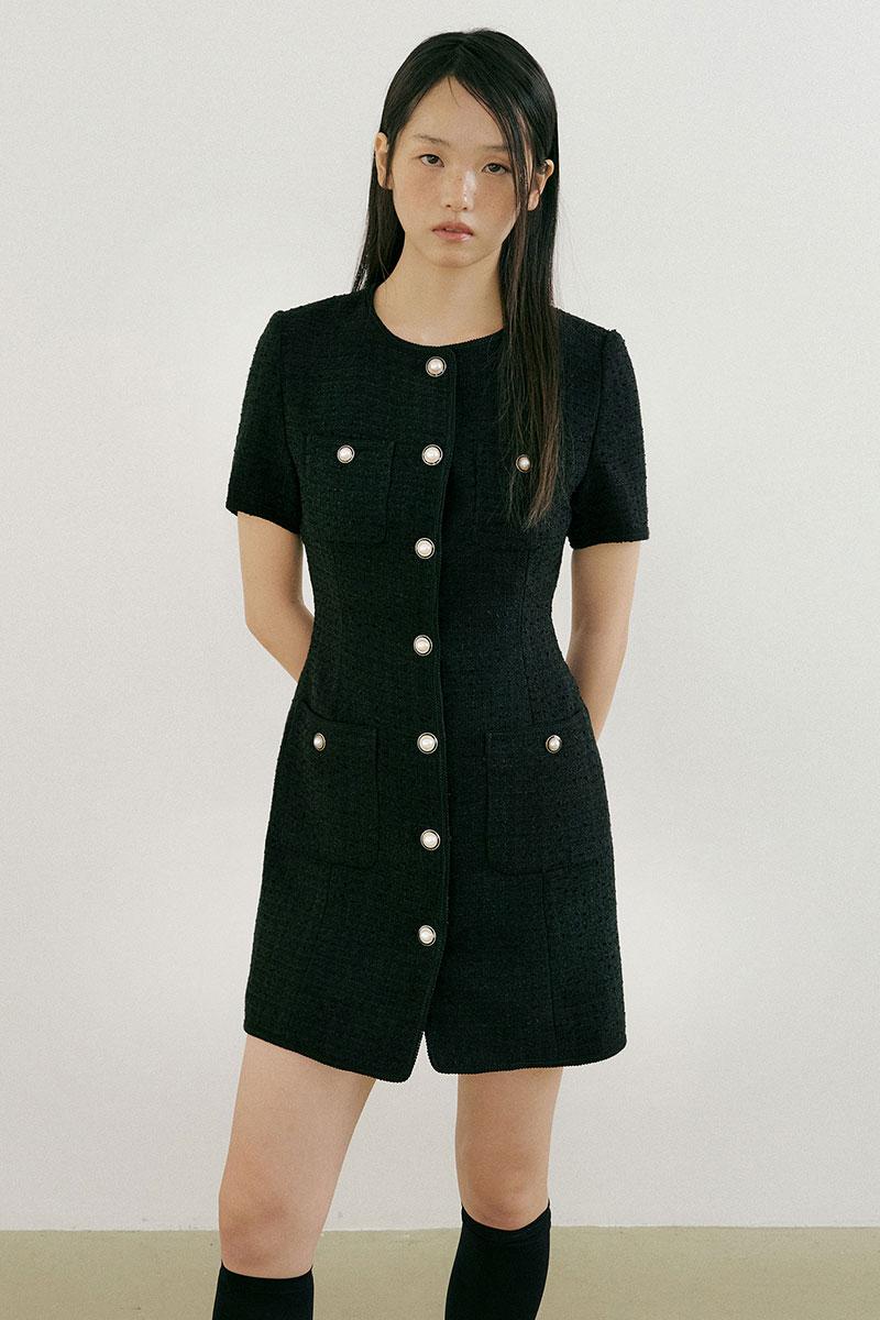 Mary Tweed One-piece (black)