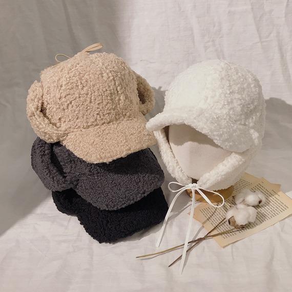 [무배]데이브 양털귀도리볼캡(귀달이/군밤모자/방한모/당일발송)