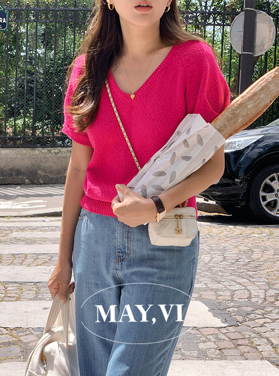 [Mayvi] Niyo cotton knit (4 color)