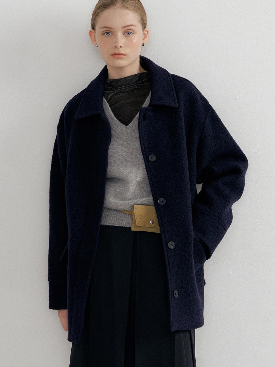 comos 1615 butning classic half-coat (navy)