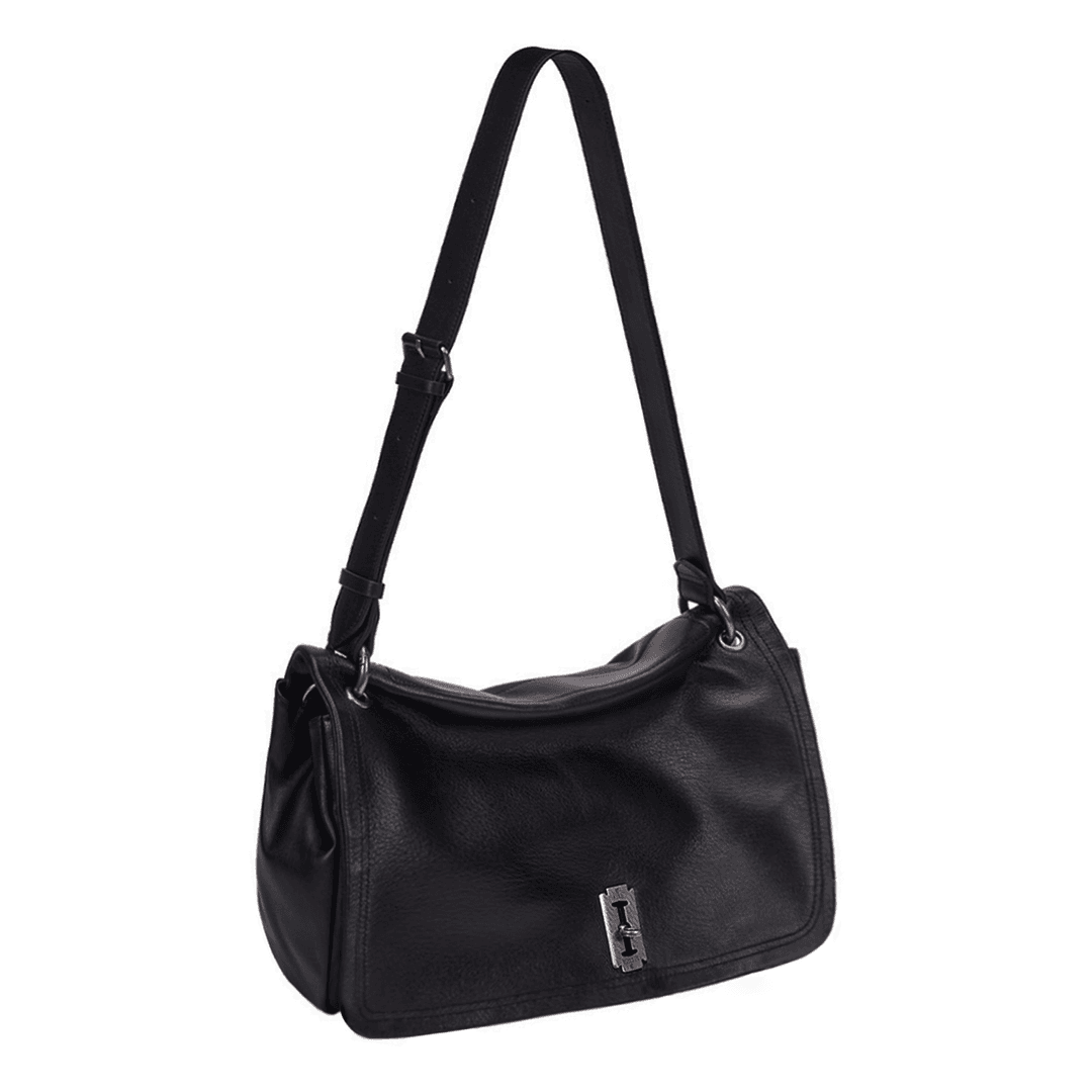 Perfec Talk About It Flap Shoulder L (퍼펙 톡 어바웃 잇 플랩 숄더 라지) Black