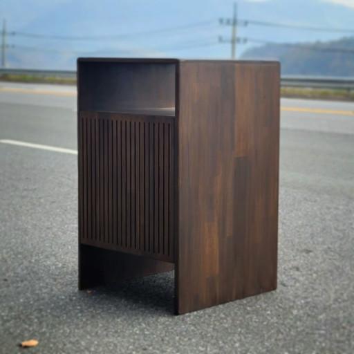 원목 탬바보드 로봇청소기 수납함