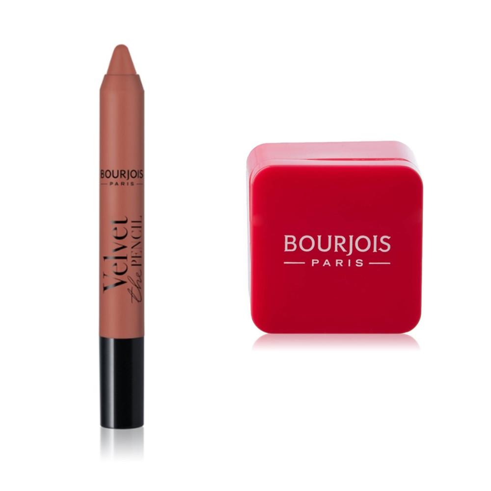 Bourjois 부르조아 브루조아 베쥬아크로케 002 벨벳 펜슬 립펜슬 15종 외 샤프너