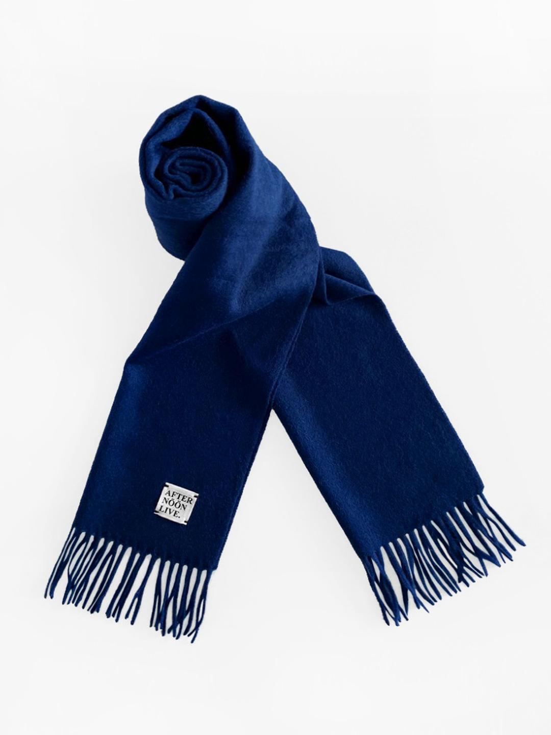 Afternoonlive Wool Muffler (Cobalt Blue)