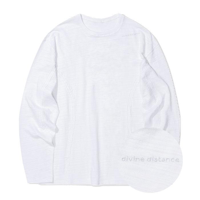 업사이드 컷오프 롱 슬리브 화이트