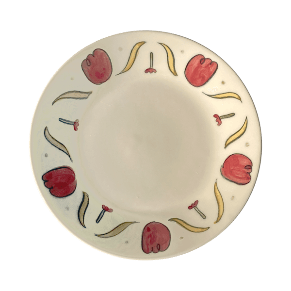 dancing tulips plate