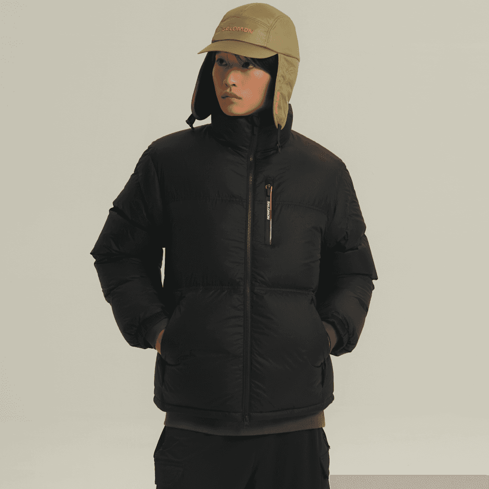 컨투어 다운 자켓 - 블랙 / S