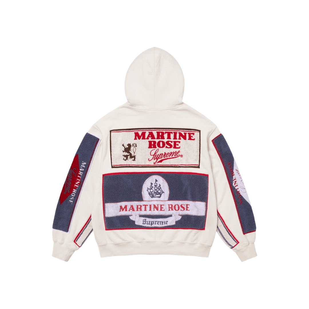 Supreme x Martine Rose Towel Zip Up Hooded Sweatshirt White - 24FW