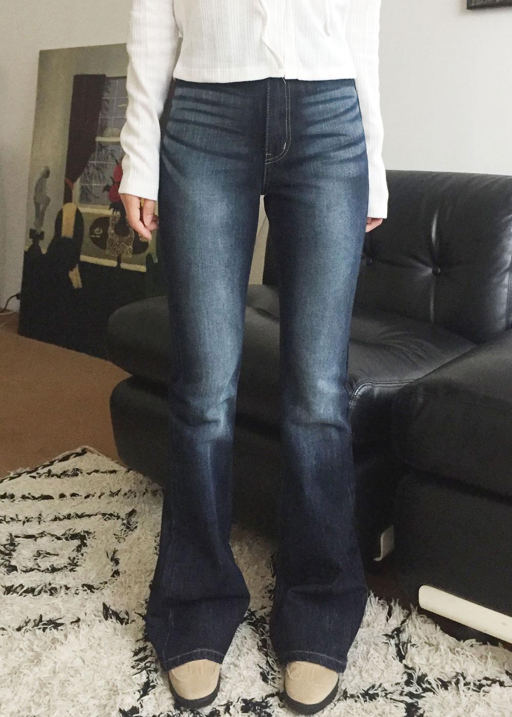 [힙딥커버]다트 빈티지 부츠컷 데님 팬츠(Blue)