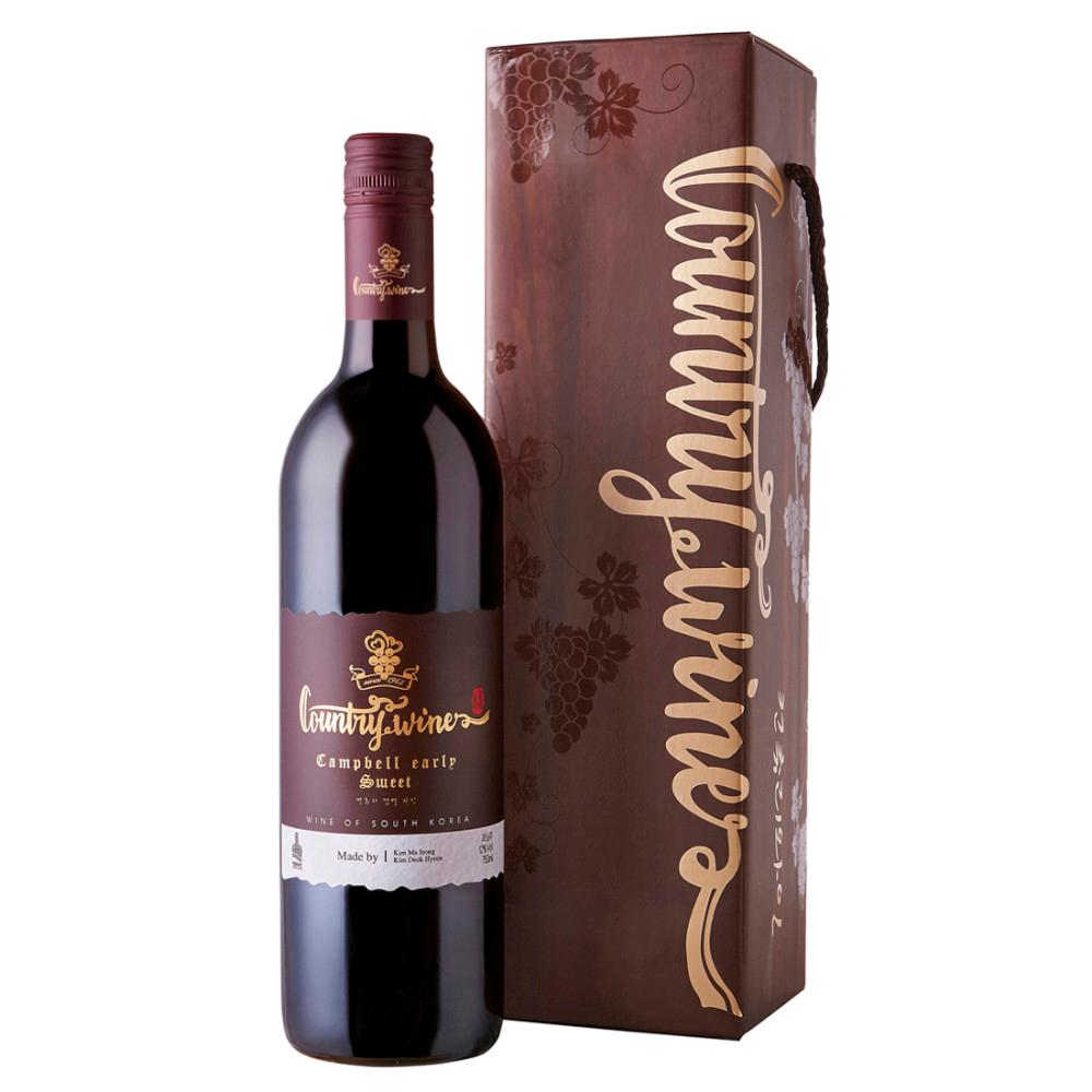 [영동와인 내츄럴와인] 컨츄리캠벨스위트 12% 750ml 컨츄리와인 한국와인