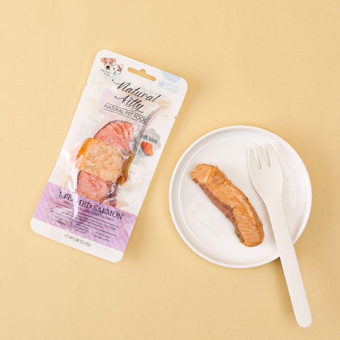 내추럴키티 증기로 찐 연어 25g