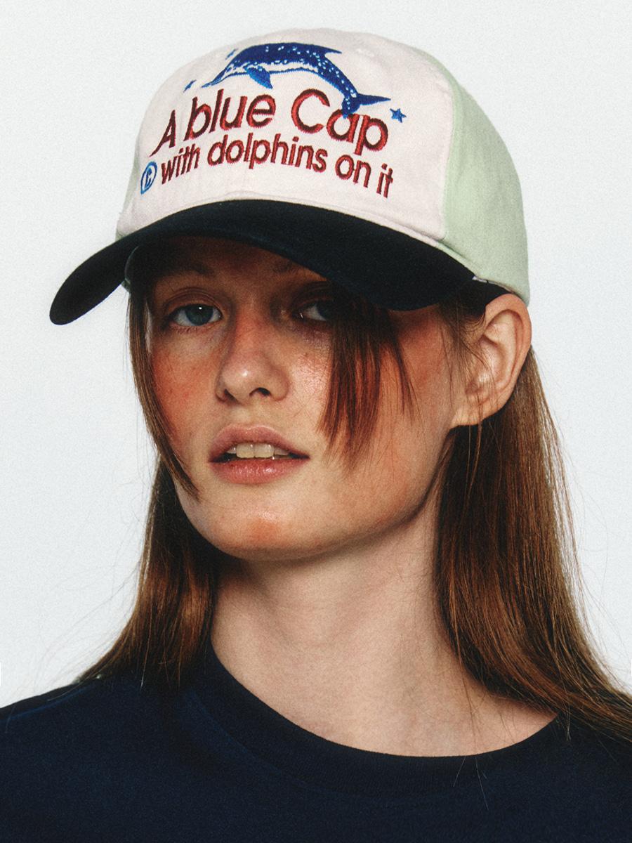 A Blue Cap Light Green