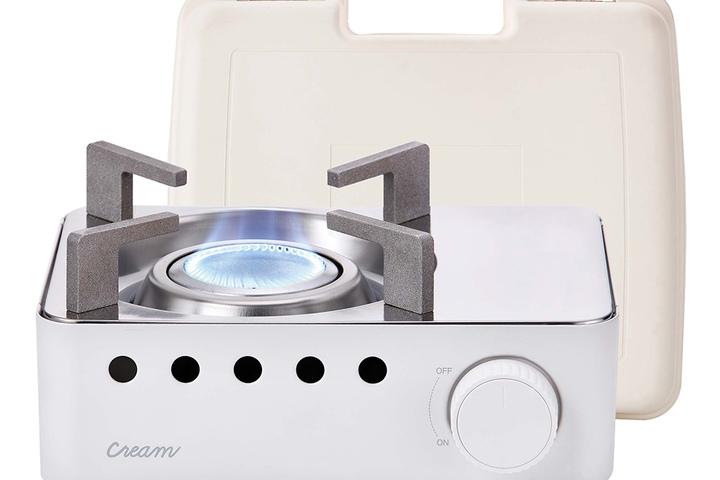 크림 미니 가스렌지