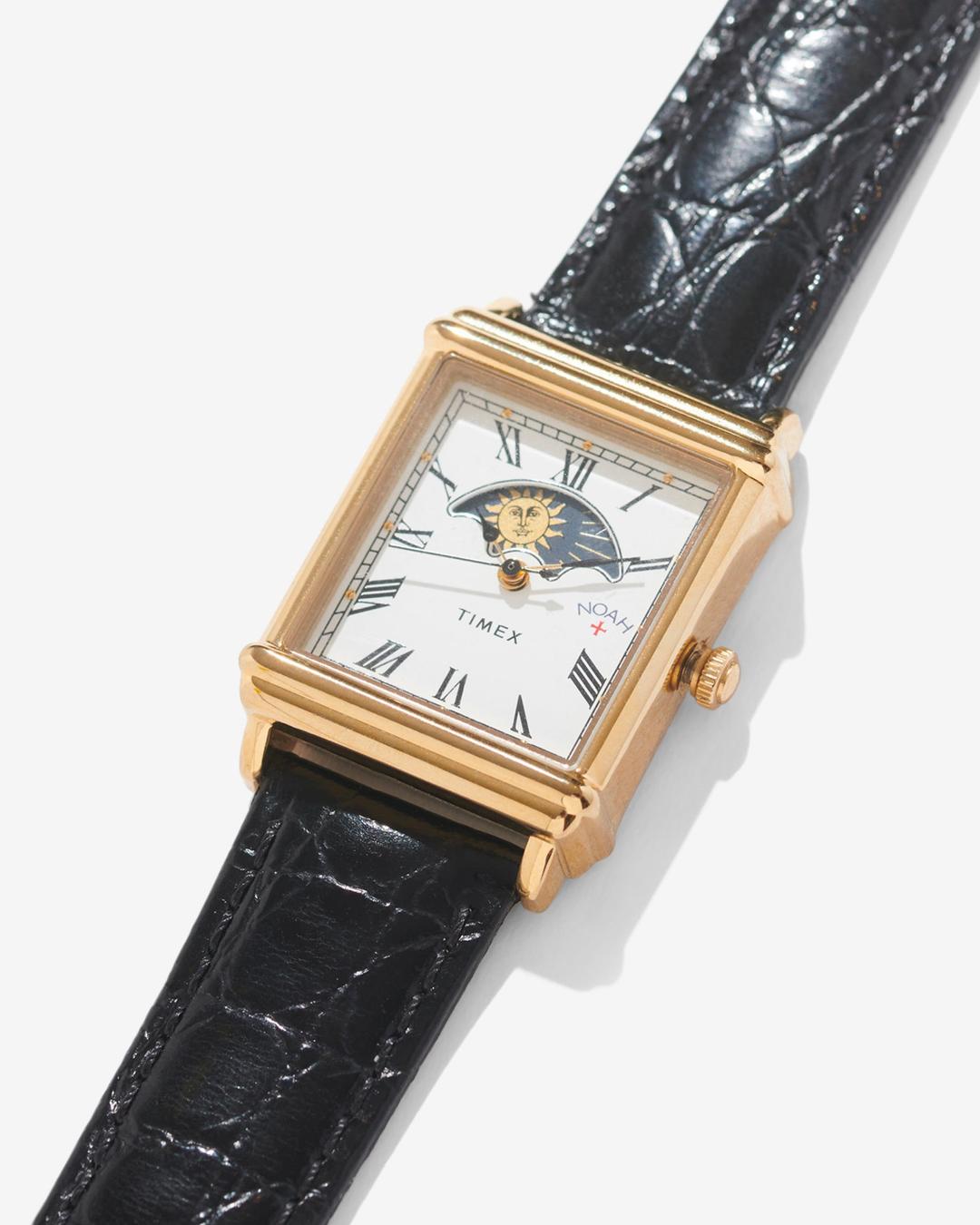 Noah x Timex Sun and Moon Watch - Black/Gold