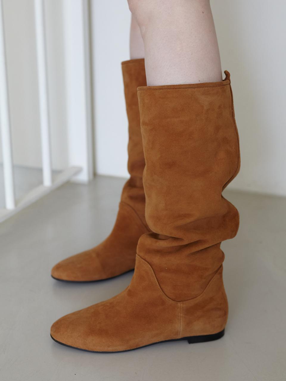 Mrc109 Boston Long Boots (Camel Suede)