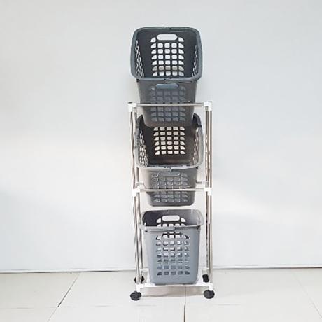 (이강테크) 빨래바구니- 바스켓3단(슬림형)