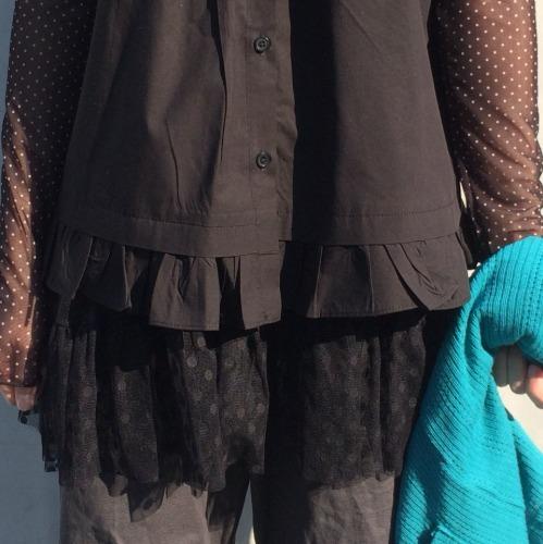 (2 C ᵒ l o🅡) 쉬폰 도트 스커트