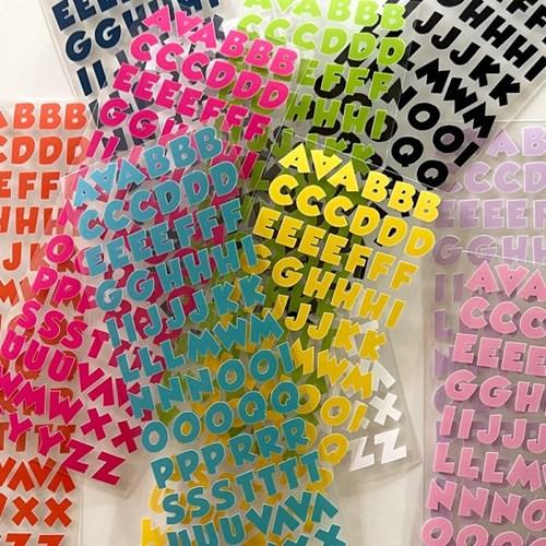 KITSCH ALPHABET STICKER 10COLOR SET