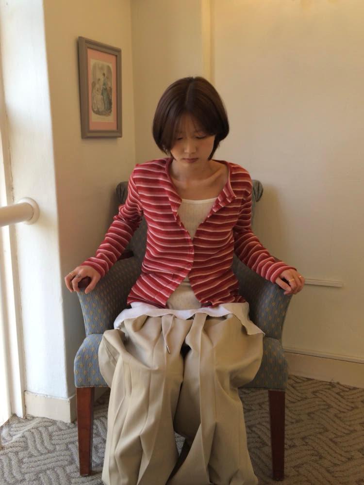 데이 스트라이프 가디건 (2color)