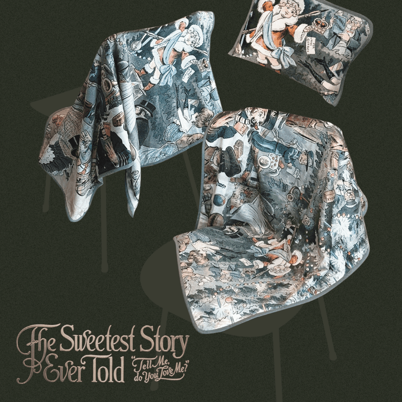 [재고 판매] SANTA 파우치 담요