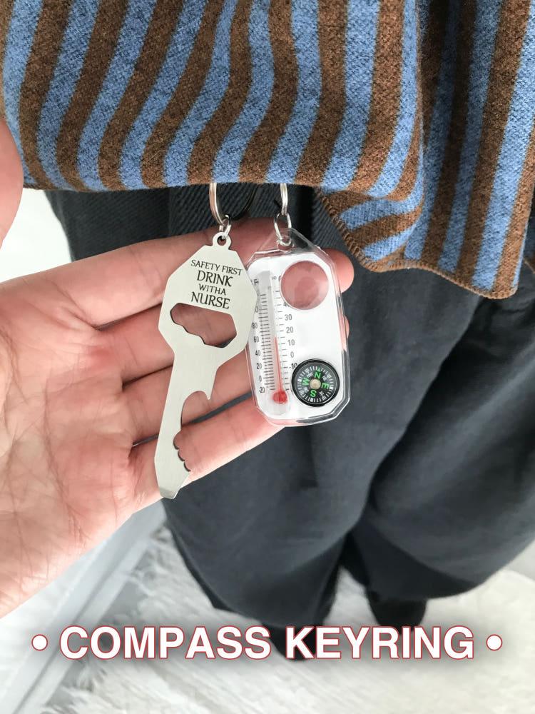 COMPASS KEYRING (ONE COLOR)
