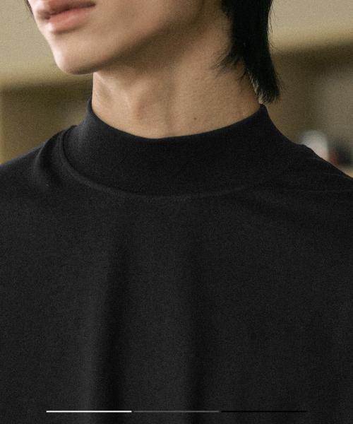 [추가 구매 할인] 반폴라 모크넥 티셔츠