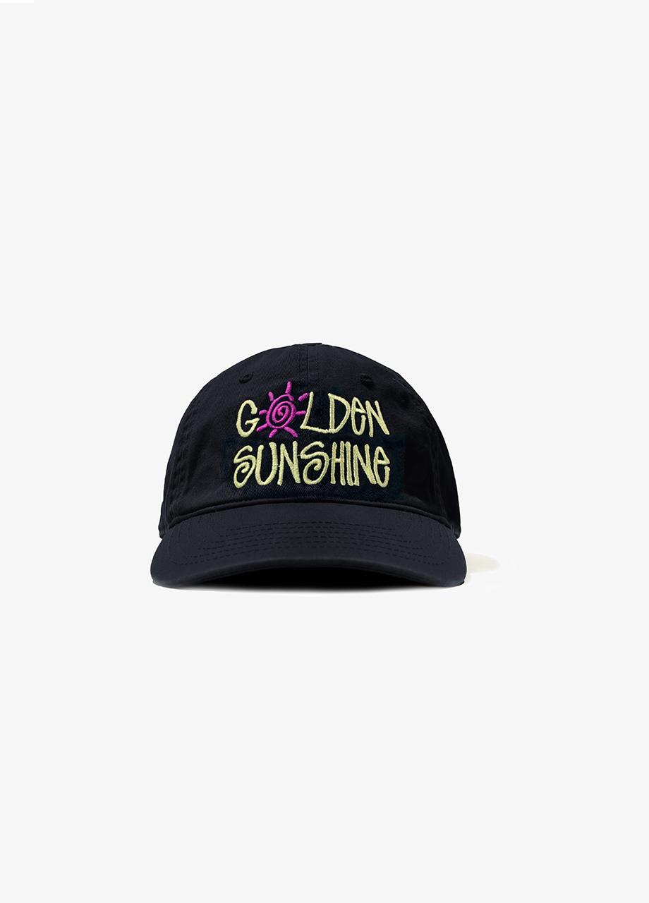 Washed logo ball cap_Black