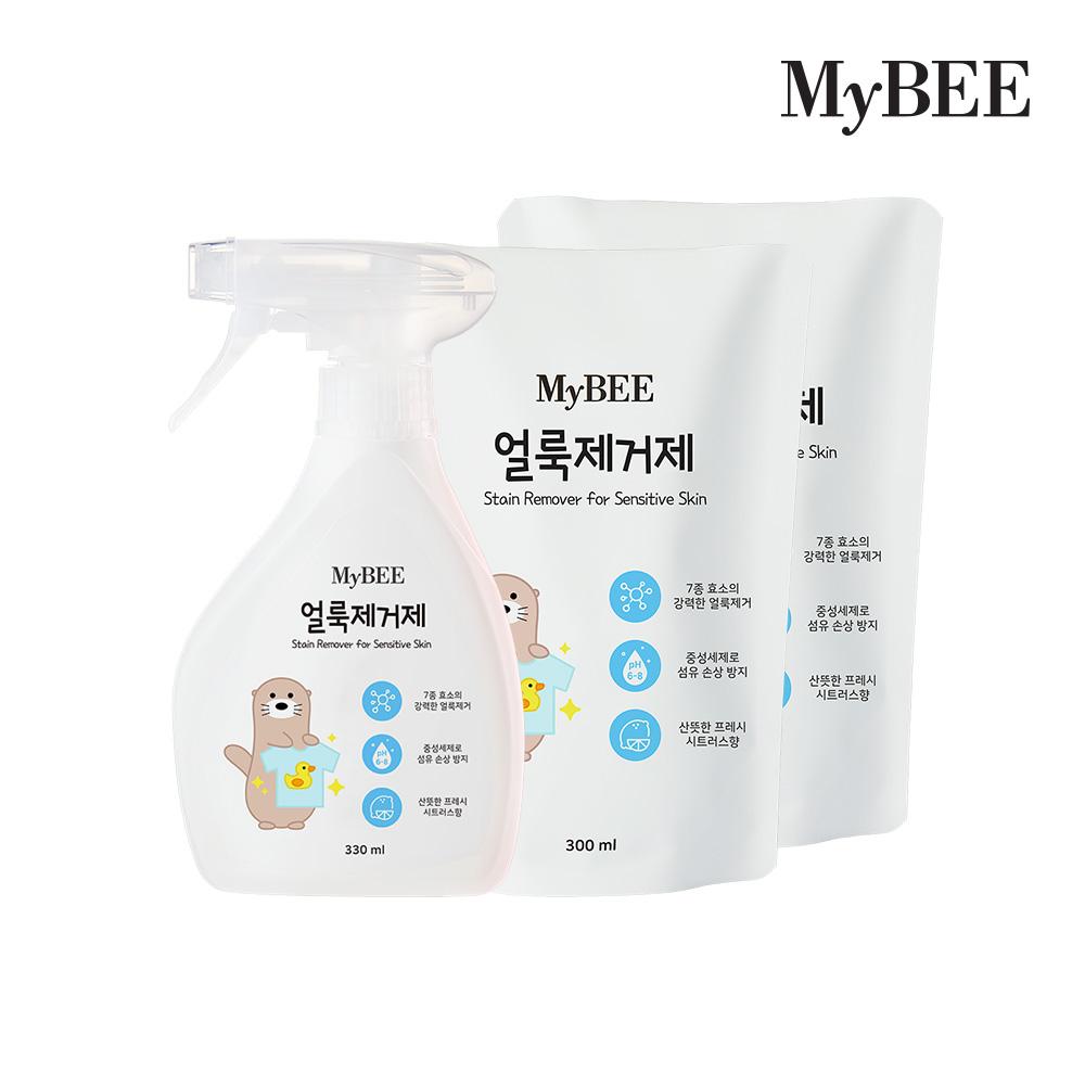 마이비 얼룩제거제 용기1 리필2 세트