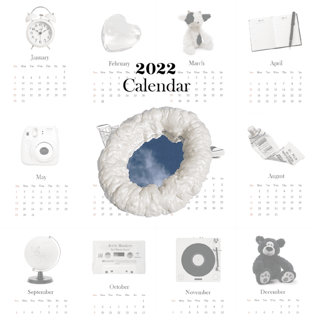 2022 ash calendar 애쉬 캘린더 휴대용 미니 달력