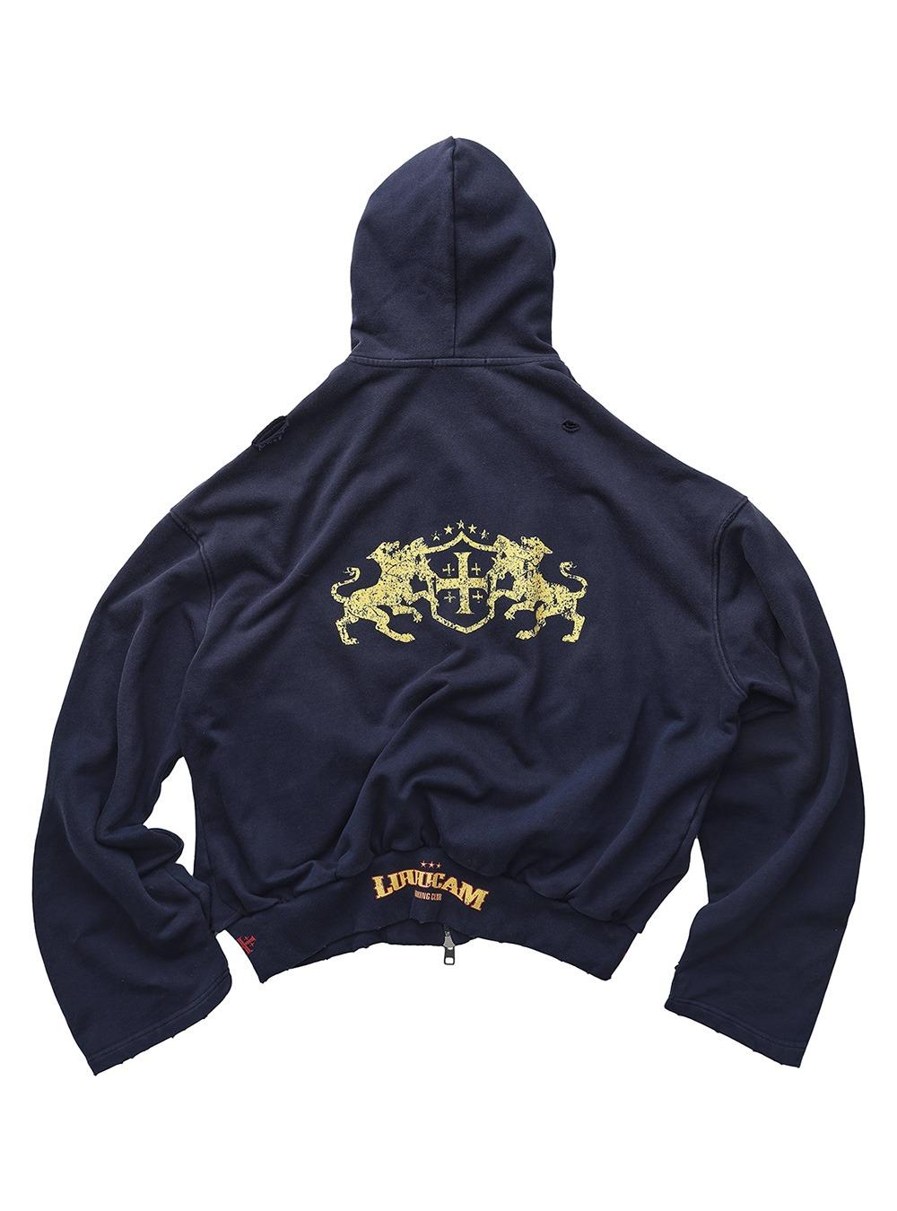 Washed Animal Graphic Hoodie