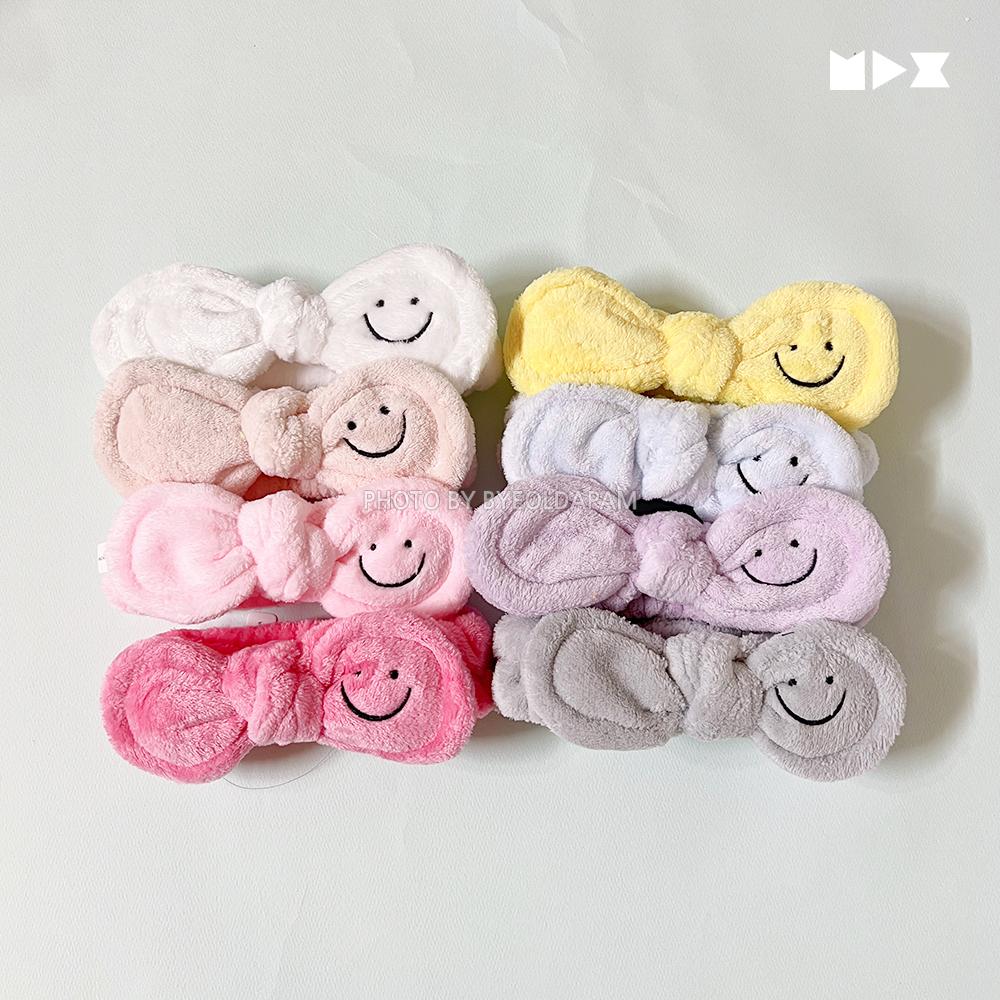 별다팜 스마일 세안밴드 샤워 세수 파자마 파티 머리띠