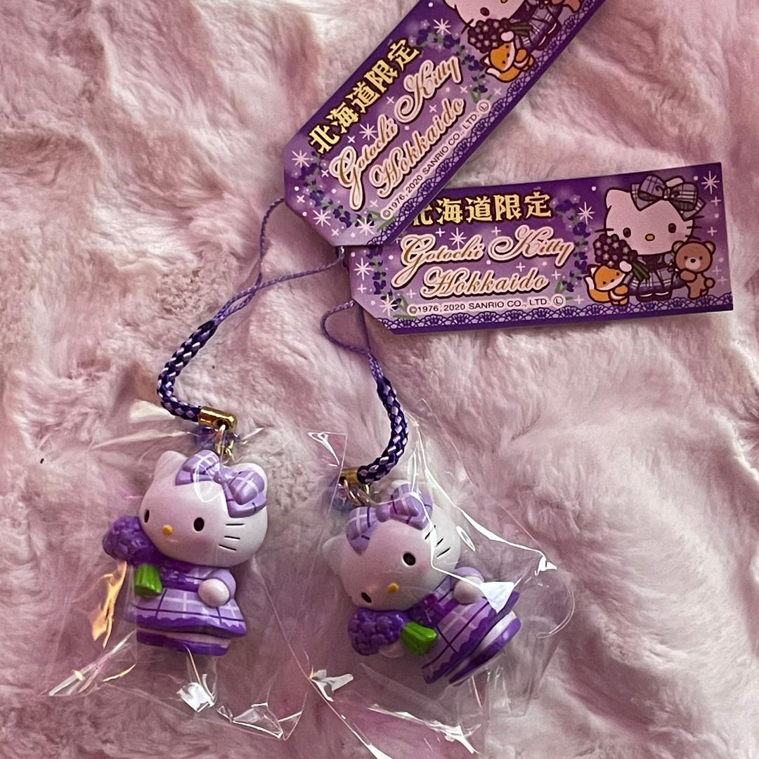 왕 라벤더 헬로키티 스트랩