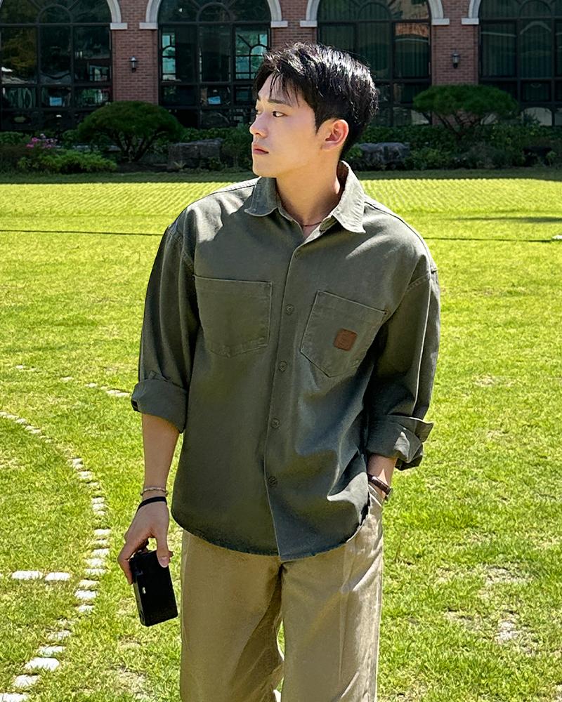 베니스 코튼 워크 셔츠 (5color)