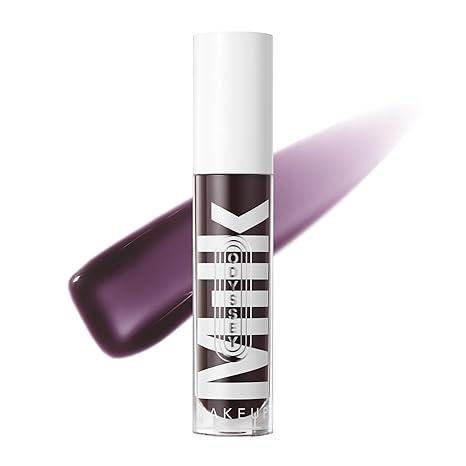 Milk Makeup Odyssey Lip Oil Gloss, Voyage (Blackberry) - 0.2 oz - Semi-Sheer, High-Shine Lip Gloss for Smoother, Fuller Lips - Long Lasting & Non Sticky - Sweet Vanilla Scent - Vegan Cruelty Free