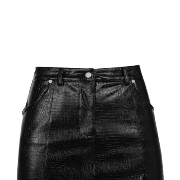 [ 12th ] Croc slit skirt